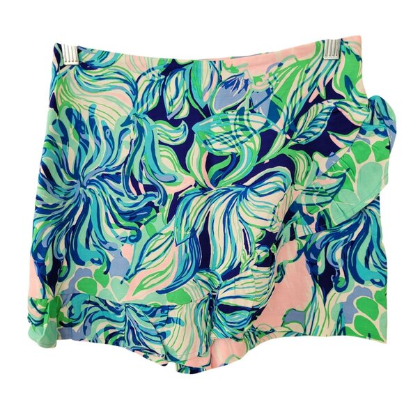 Lilly Pulitzer Pants - Lilly Pulitzer Womens Faye Floral Mini Skort Size 2 Multicolor Resortwear NWT